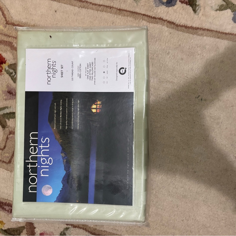 Northern Nights Sage Sheet Set